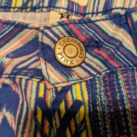 Celebrity pink printed skinny jeans size 0 - Picture 8 of 12